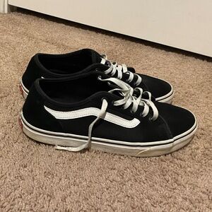 Vans Black and White Sneakers